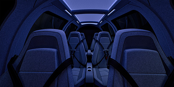 AVAYU six seat cabin interior