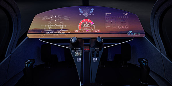 AVAYU glass cockpit and digital flight display