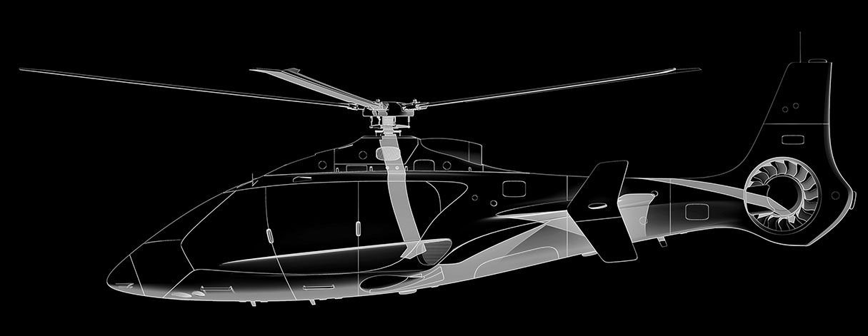 AVAYU technical side profile drawing